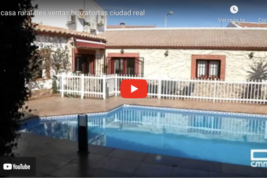 video casa rural tres ventas en ciudad real con piscina